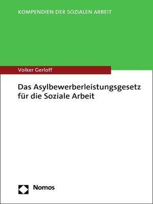 cover image of Das Asylbewerberleistungsgesetz für die Soziale Arbeit